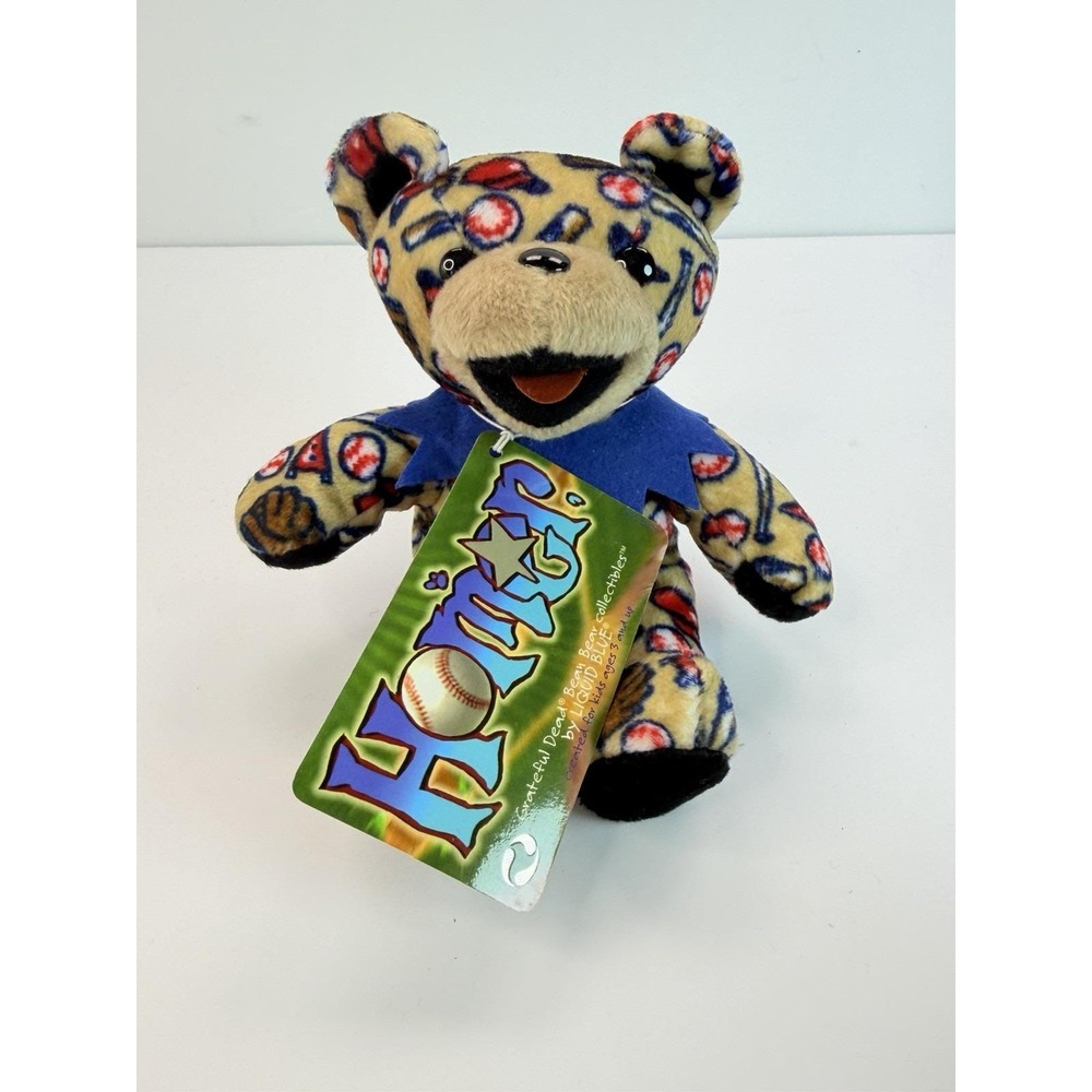 Homer 7" Grateful Dead Bean Bear With Tag Series 8 Liquid Blue Plush